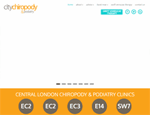 Tablet Screenshot of citychiropody.co.uk